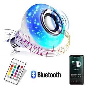 <span class=keywords><strong>Ampoule</strong></span> LED RGB 12W E27 85-265V avec haut-parleur Bluetooth pour la <span class=keywords><strong>musique</strong></span>, idéale pour la décoration de chambre et de fête - Product Image 2