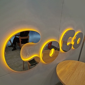 <span class=keywords><strong>Carrey</strong></span> personalizado Led signo de acero inoxidable impermeable al aire libre iluminación canal letra retroiluminado signo de negocios - Product Image 5