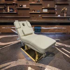 Kisen Beauty <b>Table</b> <b>Lash</b> <b>Bed</b> Electric 4 Motors Salon Stretcher Medical Treatment Massage Chair Option Heating Function - Product Image 3