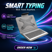 Grosir Pabrik Keyboard Mini Portabel Nirkabel Plastik Baru 10.1 inci untuk Laptop