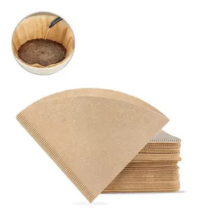 Hot Koop 40 Stks/pak V60 Koffie Pot Natuurlijke Filter Papier 1 ~ 2 Cup 2 ~ 4 Cupmaat Wegwerp koffie Filter Papier