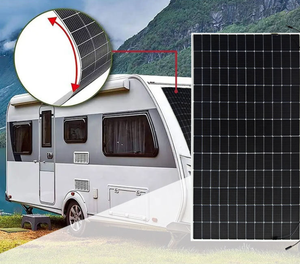NUUKO 390W 395W 400W Monocrystalline Half Cell Flexible <b>Solar</b> Panel, Lightweight PV Module for <b>Solar</b> Power System, RV, Camping N - Product Image 4