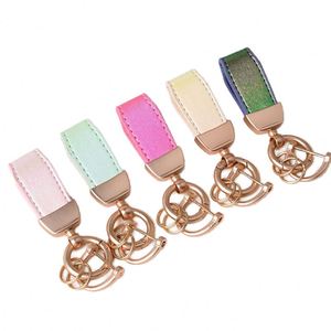 Professional Low MOQ Wholesale <b>Metal</b> & Leather Car Keychains Custom Keyrings in PU Leather with Laser Engraved Logo - Product Image 4