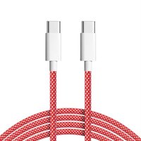 Cable USB tipo C de carga rápida 3A trenzado de 60W extra largo de 3 metros para teléfonos móviles y computadoras