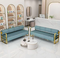 Meubles de salon contemporains, chaise d'attente pour salon de coiffure, salon de beauté, chaise de repos pour magasin de vêtements, banc