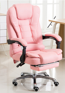 كرسي مكتب أسود فاخر حديث عالي الجودة 7 نقاط تدليك مريح من جلد البولي يوريثين كرسي دوار معدني للاستخدام المنزلي شبكة رفع قماش - Product Image 4