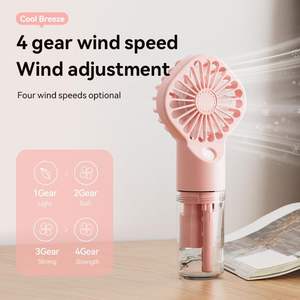 Outdoor Summer Mini Misting Water Bottle <b>Fan</b> 4 Speeds Air Cooling <b>Fan</b> Rechargeable Handheld Water Mist <b>Fan</b> - Product Image 4