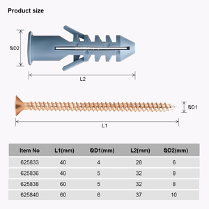 Brass <strong>Cross</strong> <strong>Recess</strong> Flat <strong>Countersunk</strong> Head <strong>Machine</strong> <strong>Screws</strong> for PCB Board Chipboard <strong>Screw</strong> Anchor Set - Product Image 6