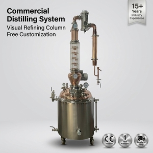Attrezzatura per Distillazione Whisky 200L/300L/400L, <span class=keywords><strong>Alambicco</strong></span> in Rame con Termometro, Alta Purezza, Direttamente dalla Fabbrica - Product Image 1