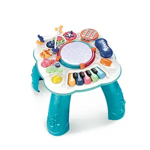 Nuovo Design all'ingrosso multifunzionale attività apprendimento tavolo da studio giocattolo tavolo musicale per bambino