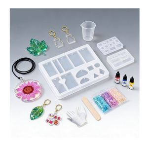Kit de fabrication de bijoux en résine TOYSRUNNER : accessoires, résine transparente à durcissement rapide, adhésif UV, moules en silicone, fournitures - Product Image 5