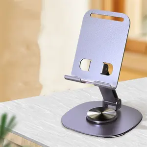 New Original Design All Metal Foldable 360 Rotation Mobile Phone Holder Stand K72 Desktop Tablet Holder For ipad