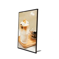 Panneau de menu Led taille personnalisée A3 panneau lumineux en acrylique rétro-éclairé cadre d'affiche photo boîte à lumière pour restaurant café