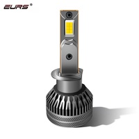 Nouveau phare LED automobile M7 haute puissance 140W, lumière blanche, double tube en cuivre, 12V, étanche IP68, 14000LM, ventilateur intégré, doré