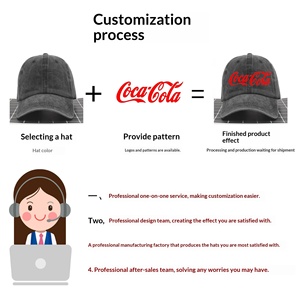 Gorra de béisbol de algodón 100% estilo coreano para mujer, con efecto desgastado, logotipo personalizado, visera curva <span class=keywords><strong>retro</strong></span>, color sólido, 6 paneles - Product Image 2