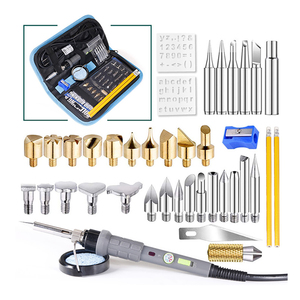Kit de quema de <span class=keywords><strong>madera</strong></span> de 60W, Pluma de pirograbado profesional, temperatura ajustable, herramientas <span class=keywords><strong>para</strong></span> soldar y quemar <span class=keywords><strong>madera</strong></span> - Product Image 4