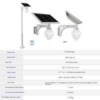 Projecteur solaire à LED avec télécommande, prix attractif, éclairage extérieur pour jardin