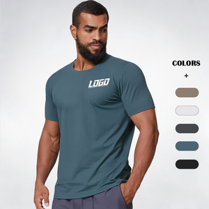 Camiseta Deportiva de Compresión para Hombre, Transpirable, de Alta Calidad, Ajustada, de Secado Rápido, 220 Gramos, Venta al Por Mayor - Product Image 1