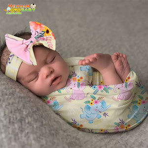 <strong>Baby</strong> Blankets Printed Newborn Infant <strong>Baby</strong> Boys <strong>Girls</strong> Sleeping Swaddle <strong>Muslin</strong> Wrap with Headband 2PCS Newborn Photography Props - Product Image 3