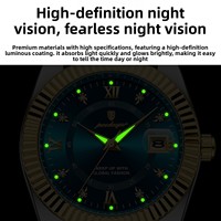 Montre à quartz de luxe pour homme, OEM personnalisée, en acier inoxydable, résistante à l'eau 30M, lumineuse, avec logo client, vente en gros pour cadeau