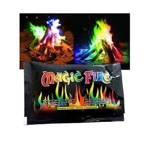 Usine professionnelle en gros feu de camp poudre à bois couleur brillante sac en papier Kraft Halloween flammes mystiques feu magique - Product Image 5