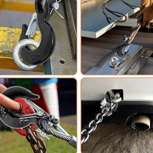 H-331 Crochet à glissière en acier au carbone galvanisé forgé à froid G43 avec loquet - Product Image 6