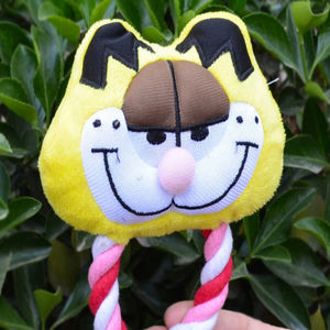 Sevimli peluş kaplan domuz kedi şekil 8 pamuk halat çiğnemek oyuncaklar evcil hayvanlar için - Product Image 4