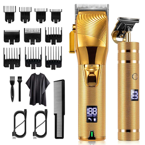 <span class=keywords><strong>Tondeuse</strong></span> à <span class=keywords><strong>Cheveux</strong></span> Électrique en Acier Inoxydable pour <span class=keywords><strong>Homme</strong></span>, Kit de Toilettage, Sans Fil, Or, Usb - Product Image 1