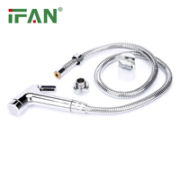 IFAN Ensemble de douchette WC portable en plastique de haute qualité pour salle de bain, pulvérisation verticale, douchette manuelle Shattaf