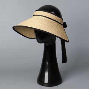 2025 Women New Raffia Straw Wide Brim Sun Hat Breathable <b>Sunscreen</b> Sunshade Empty Top Hat Fashion Lady Foldable Visor Hat - Product Image 1