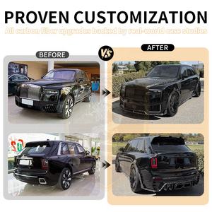 Kit de Carrocería Ancha Estilo MSY 2025 para <span class=keywords><strong>Rolls</strong></span> <span class=keywords><strong>Royce</strong></span> Cullinan <span class=keywords><strong>SUV</strong></span>, Escape Central, Parachoques Trasero, Guardabarros, Capó Delantero - Product Image 5