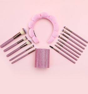 ชุดแปรงแต่งหน้าเพชรประดับ 15 ชิ้น/ชุด พร้อมฟองน้ำแต่งหน้า - Product Image 4