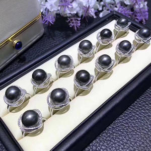 Anillo de Plata WENCHI S925 para Perlas Redondas de 11-13 mm, Accesorios para Fabricación de Joyería, Tamaño 6 mm y 8 mm - Product Image 2