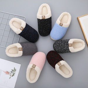 2024 vente chaude femmes confortables pantoufles en mousse à mémoire de forme floue en <span class=keywords><strong>laine</strong></span> doublée maison pantoufle intérieur extérieur anti-dérapant semelle en caoutchouc - Product Image 6