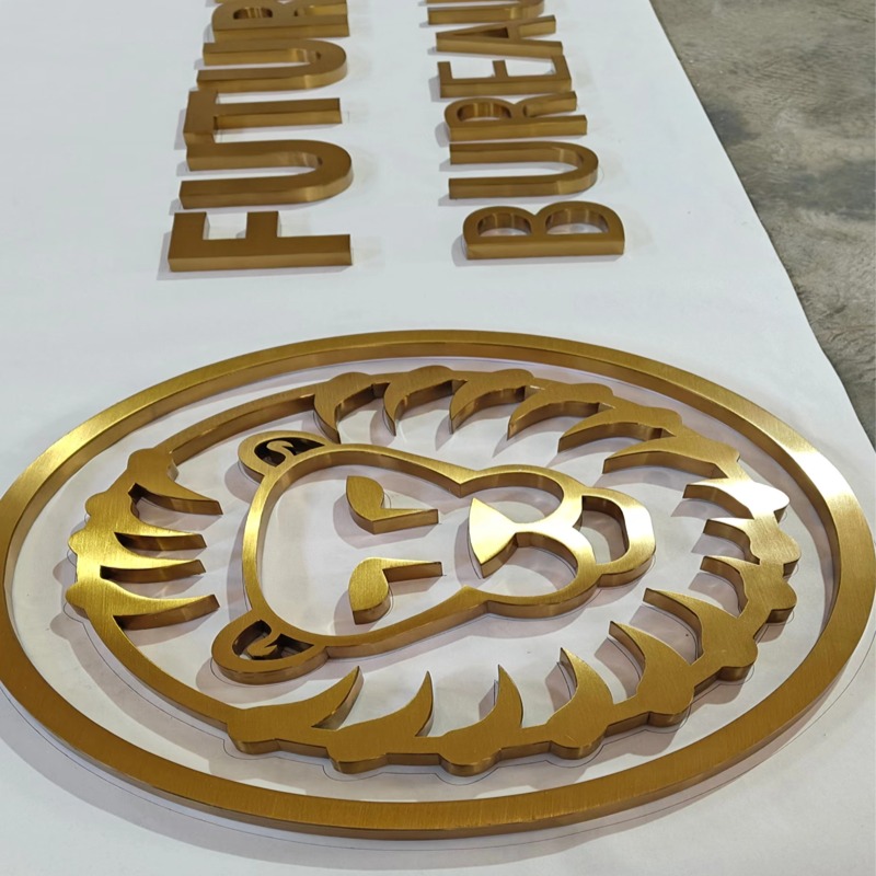Индивидуальные 3D буквы из нержавеющей стали для деловых вывесок для внутреннего ресторанного магазина Передняя настенная вывеска наружное металлическое украшение автомобиля