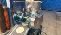 Mesin Produksi Tortilla Apolo30 Food Grade 30pcs/menit Motor 2 HP Otomatis Pengoperasian Tunggal untuk Toko Makanan Roti Pipih Komersial