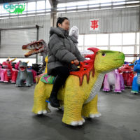 Wahana Hiburan Mini Gecai, Model Dinosaurus yang Dapat Dinaiki, Laris Manis