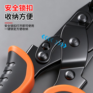 Yocan Pipe Disconnect <b>Pliers</b> 1 In Jaw Chrome Vanadium Steel Industrial Grade Orange Handle - Product Image 3