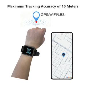 Bracelete <span class=keywords><strong>GPS</strong></span> à Prova d'Água com Rastreamento e Remoção de Manipulação, Localizador <span class=keywords><strong>GPS</strong></span> para Idosos e Prisioneiros - Product Image 2