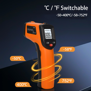 Ручной инфракрасный лазерный пирометр промышленного класса 400 ℃   Инфракрасный цифровой термометр для промышленности и кухни - Product Image 4
