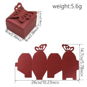 Caja <span class=keywords><strong>de</strong></span> dulces <span class=keywords><strong>de</strong></span> fondo cuadrado hueco mariposa creativa al por mayor embalaje <span class=keywords><strong>de</strong></span> papel nacarado <span class=keywords><strong>para</strong></span> chocolate y dulces - Product Image 5
