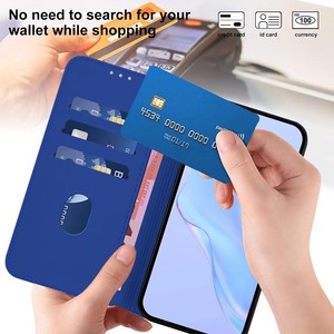 Étui portefeuille à rabat en cuir PU avec cordon, fentes pour cartes, protection antichoc pour Honor X8D 4G/ Honor 600/600 <span class=keywords><strong>Lite</strong></span> - Product Image 4