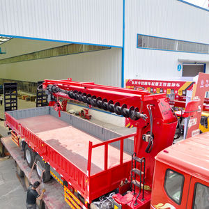 JQCM 공장 공급 SINOTRUK HOWO Mate 12Ton 다기능 트럭 크레인 6X4 드릴링 및 사다리가있는 트럭 장착 크레인 - Product Image 2