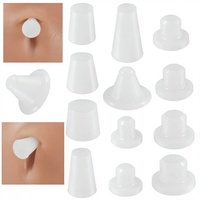 Anneau de nombril transparent en acier inoxydable avec plusieurs styles (conique pointu et conique rond) – Look attrayant pour le nombril