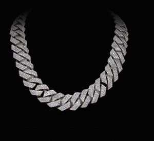 Classic 925 Sterling Silver Cuban Link Bracelet Lab Grown Diamond Shiny Finish Trendy Jewelry - Product Image 2