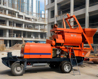JOVE Ventes Flash : Pompe à béton mobile diesel tout-en-un, 350 m³/h, pour le transport et le mélange de béton, petite pompe à béton pour coulage