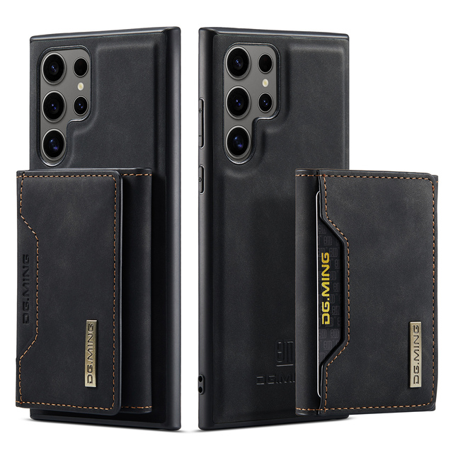 2in1 Separable Leather Card Slot Wallet Magnetic Phone Case for Samsung  S24 Ultra S22 Plus S23 FE Z Fold 5 A12 A13 A14 A34 A54