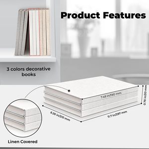 3 Real <b>Leather</b> Covered Modern Home Decoration <b>A4</b> Hardcover <b>Notebook</b> Extra Large Fashion Designer Gift Customizable - Product Image 2