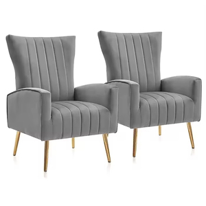 <span class=keywords><strong>Fauteuil</strong></span> de salon rembourré à dossier unique en forme de pétale, large et confortable, à prix abordable et haute stabilité - Product Image 1