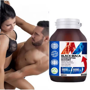 Cápsulas de Ashwagandha, Maca Negra y Péptidos de Ostra para Hombres, Mejora la Libido Masculina, Cápsulas de Maca para Energía y Potencia - Product Image 1